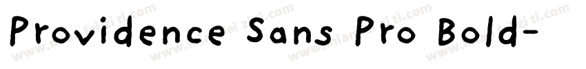 Providence Sans Pro Bold字体转换